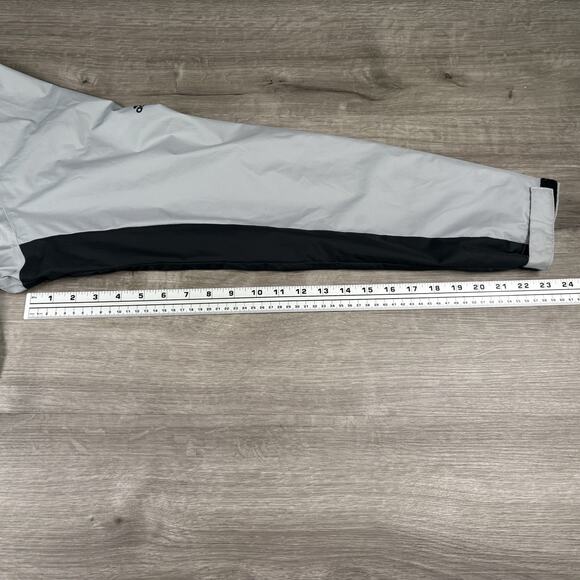 Adidas Jacket Mens Size XL Gray Full Zip Climastorm Windbreaker Lightweight - Picture 8 of 16